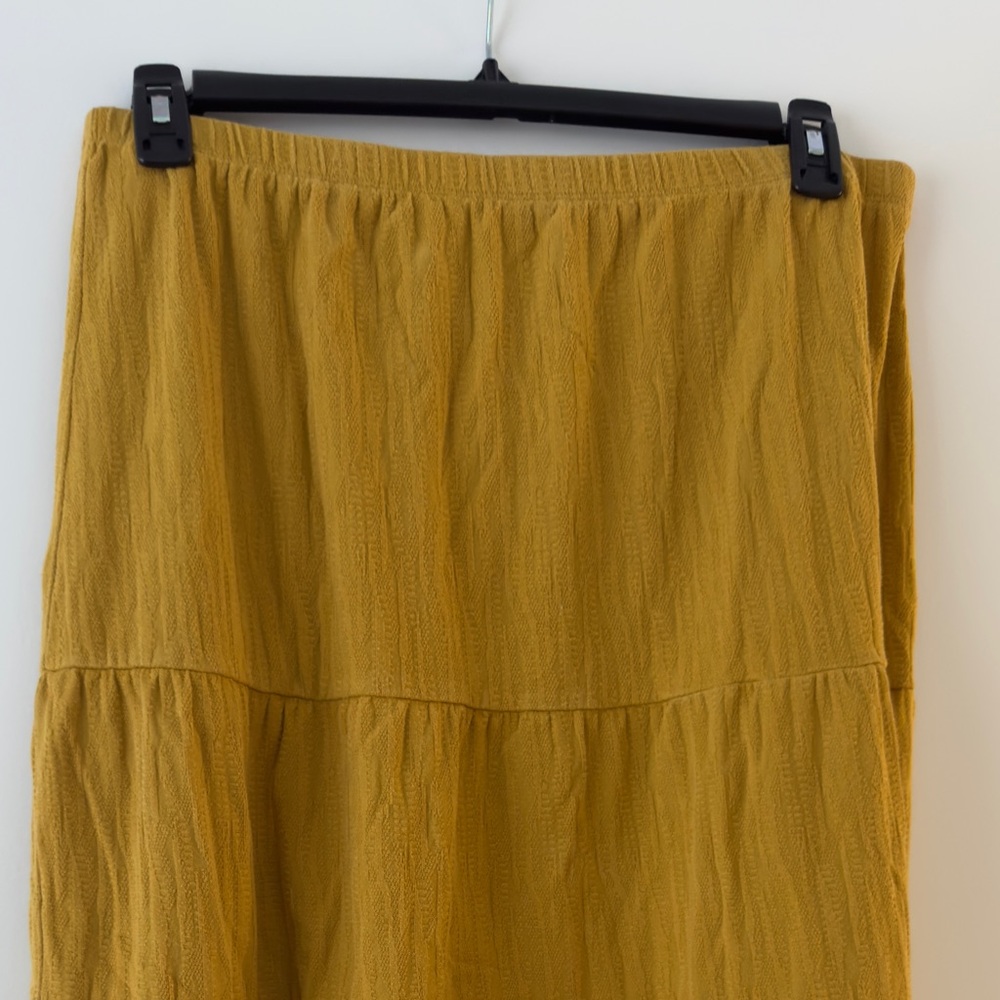 Mustard Yellow Women's Skirt - Size XL